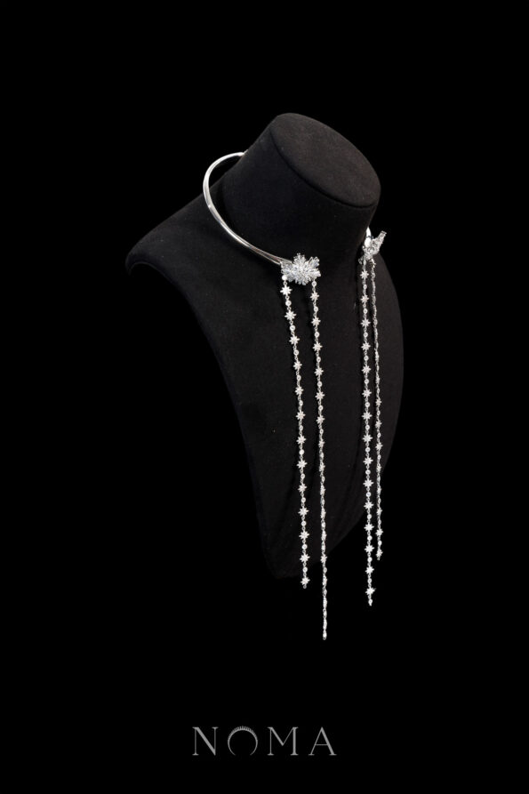 DJW-202400030-Snowflakes-Milky-Way-Chain-Choker-Rhodium-White-Gold-1