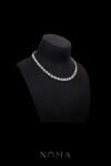 DJW-202400034-Round-Paved-Double-Dot-Choker-Rhodium-White-Gold-White-Diamond