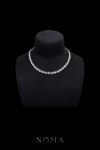 DJW-202400034-Round-Paved-Double-Dot-Choker-Rhodium-White-Gold-White-Diamond