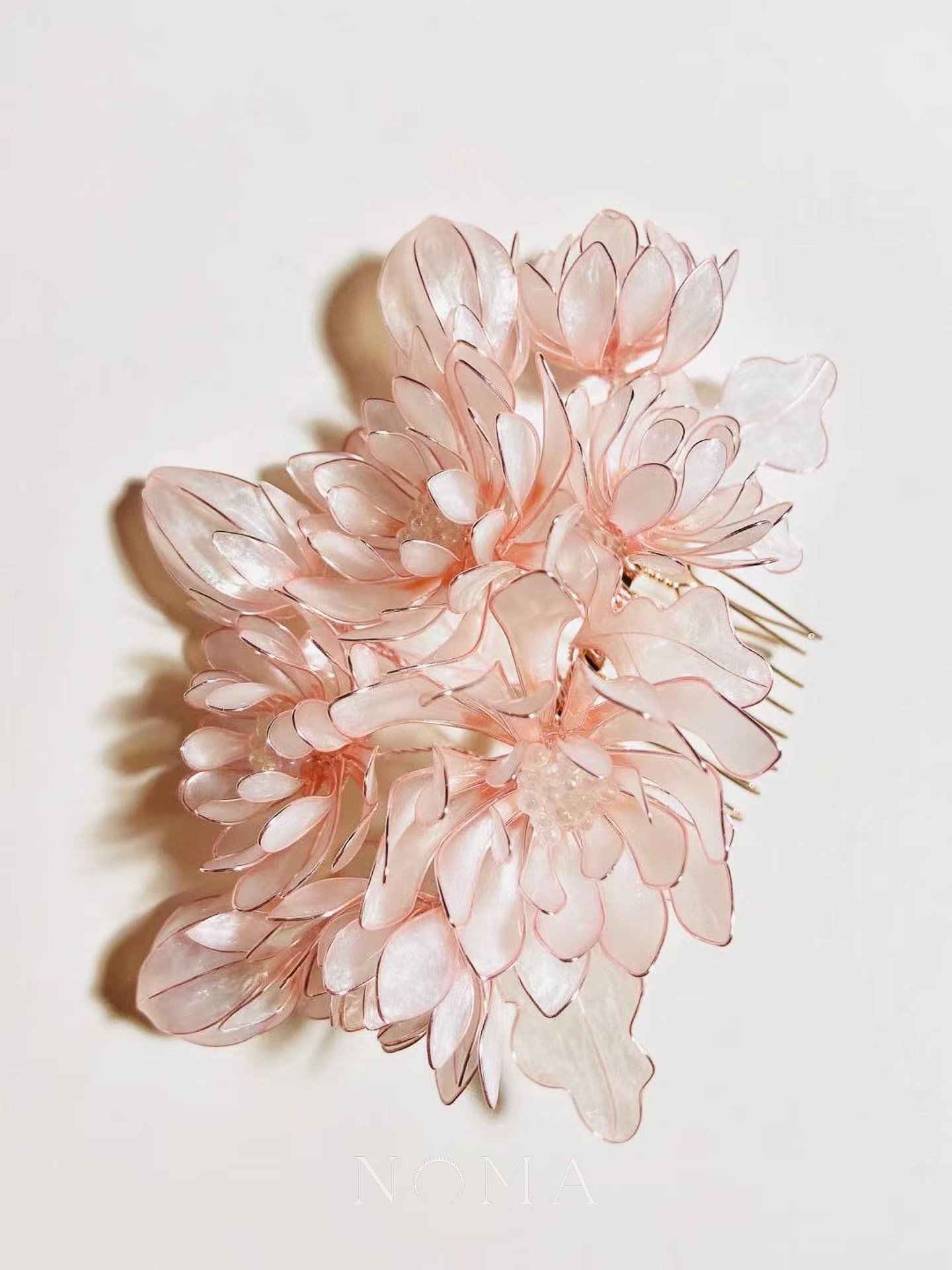 LR Peony Song Haircomb - Rose Gold, Pink