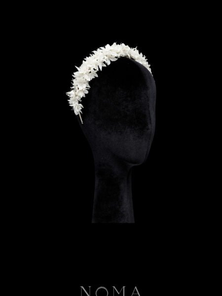 CC White Fleuri Neo Headband - White Silver, White