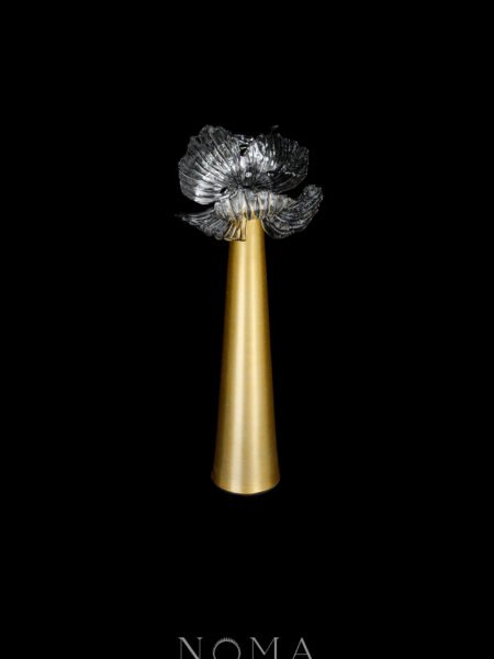 LR Floral Element Brooch - Black