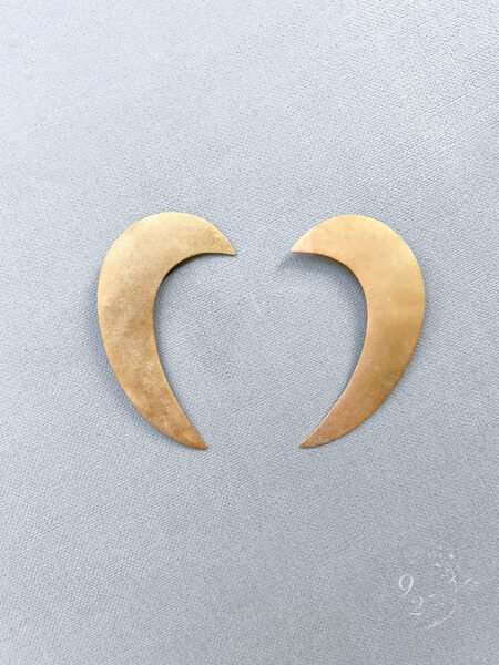 Crescent Earpiece Pair - Gold (1 pair)