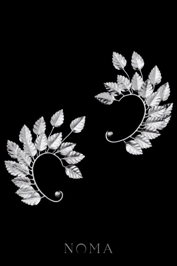 925-202300006-Athens-Leaves-Earpiece-Doff-Silver-Right-1