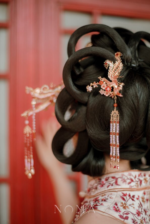 CHN-202500102-Colorful-Phoenix-Heart-Branch-Side-Hairpin-Gold-Pink-Left
