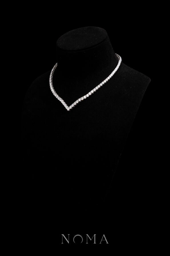 DJW-202400038-V-Round-025-ct-Around-Tennis-Choker-Rhodium-White-Gold-S-2