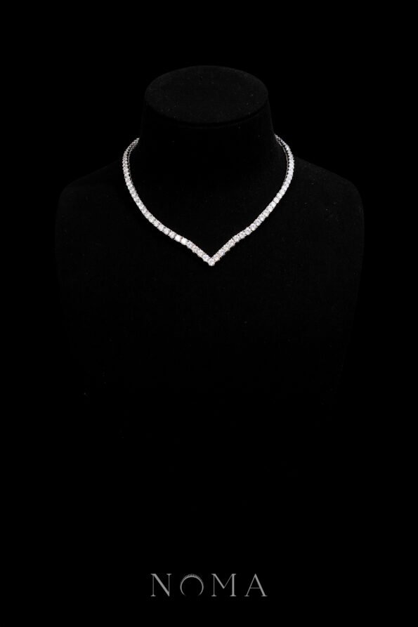 DJW-202400038-V-Round-025-ct-Around-Tennis-Choker-Rhodium-White-Gold-S