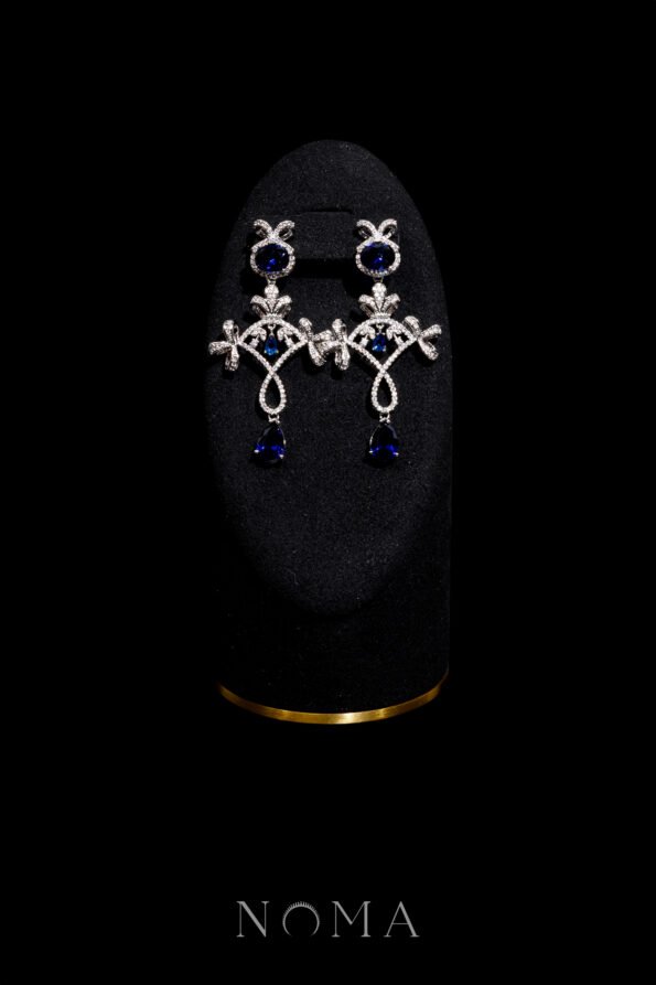 DJW-202400096-Art-Deco-Party-Earrings-Rhodium-White-Gold-Sapphire