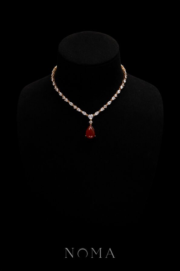 JJW-202400030-Pear-Heart-Raindrop-Necklace-18k-Yellow-Gold-Red-Jade