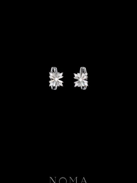Sparkle Cufflinks - Rhodium White Gold