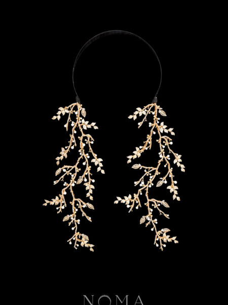 Royal Twigs Vinery Earrings Headband - Gold