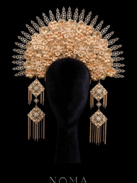 Seindah Senja Headdress - Gold