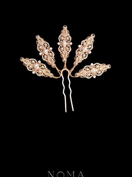 Bertabur Kemewahan Akbar Hairpin - Gold