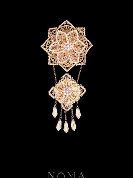 Kembar Gemulai Brooch - Gold