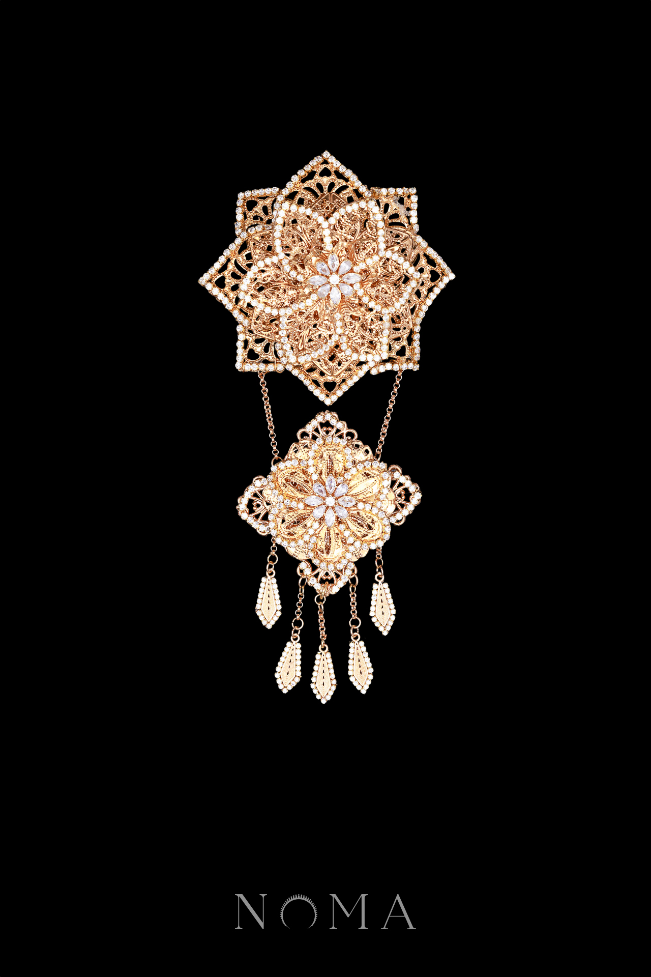 Kembar Gemulai Brooch - Gold