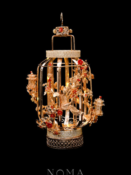 Crane Heavenly Lantern - Gold, Red