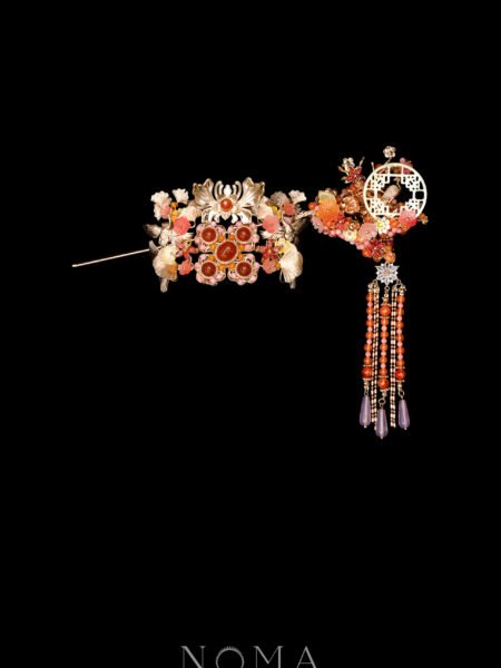 Crane and Bird Simple Set - Gold (2 pcs)
