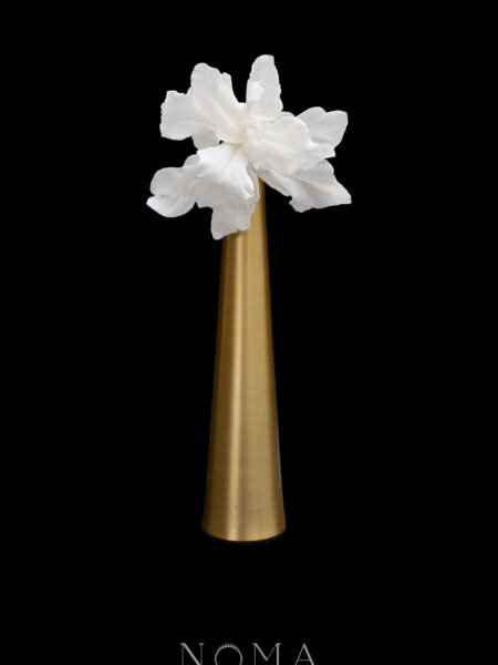CC Floral Cascade Hairpin - White Silver, White