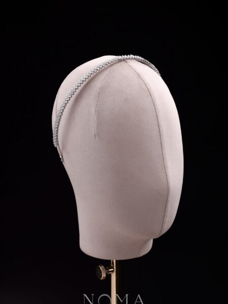 The Row Single Headband - Rhodium White Gold