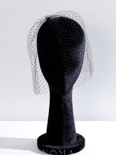 Plain Black Veil - White Gold, Black