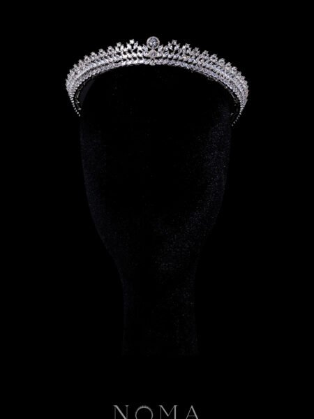 Chrysant Crown - Rhodium White Gold