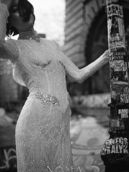 Baroque Ornaments Opulent Hairvine or Brooch - White Gold (Left)