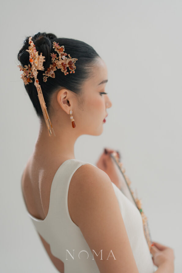 CHN-202400265-Floral-Branch-Butterfly-Side-Hairvine-or-Brooch-Gold-Ruby-1