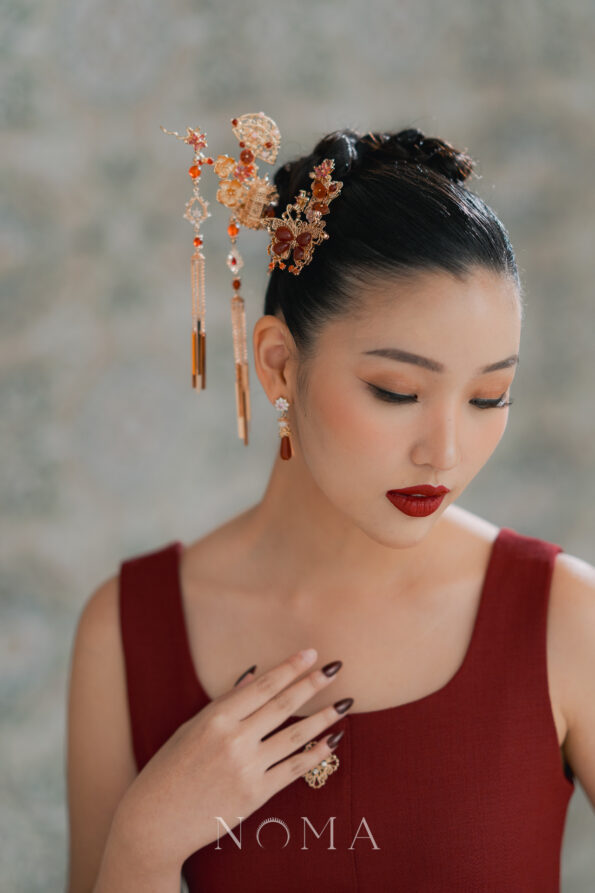 CHN-202400265-Floral-Branch-Butterfly-Side-Hairvine-or-Brooch-Gold-Ruby-2