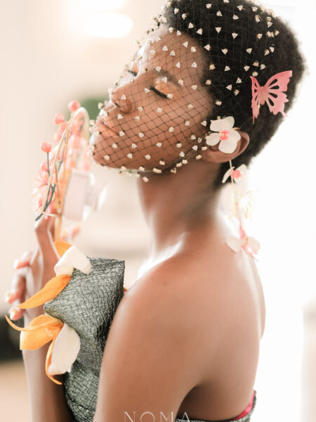 HS Butterfly Spring Earpiece Pair - Gold, Rainbow (1 pair)