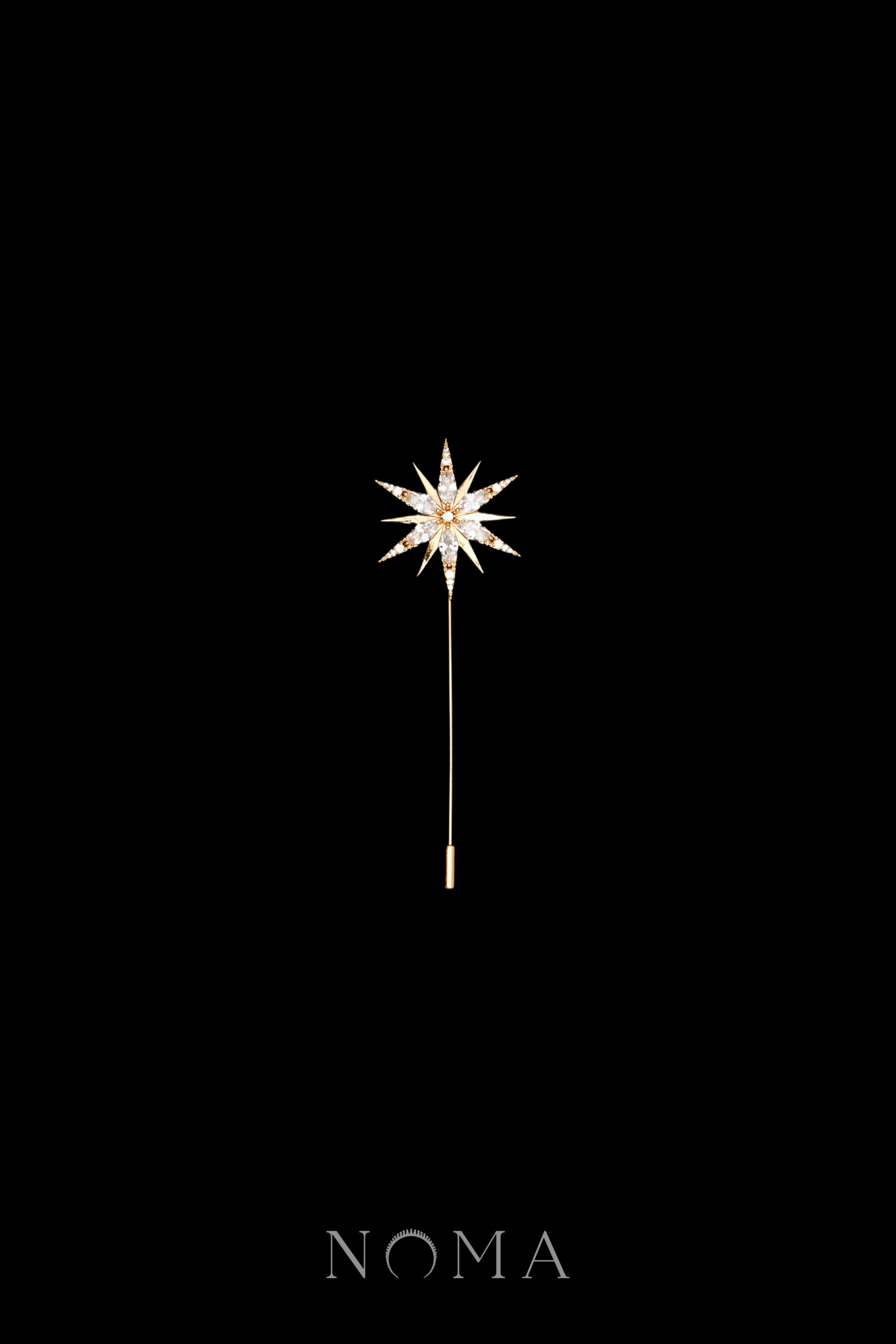 MEN-202400020-Meteorite-M-Lapel-Pin-18k-Yellow-Gold