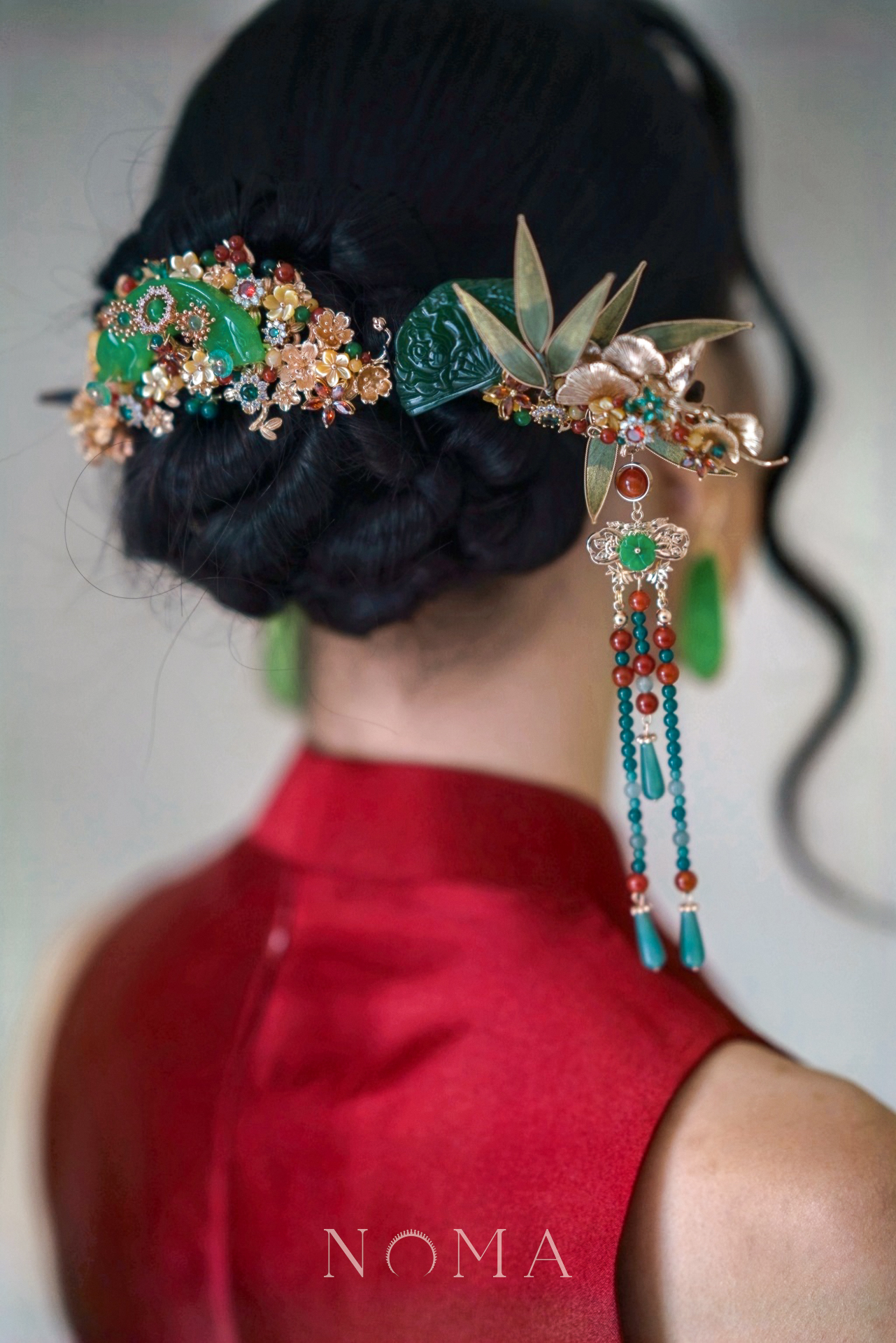 CS Lunar Bold Jade Garden Bamboo Set - Gold, Jade (2 pcs)